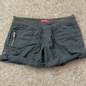 Grey cargo shorts